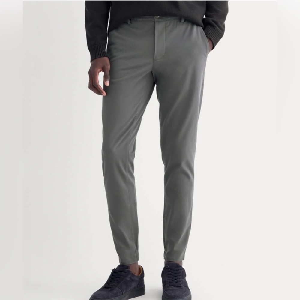 Everlane The Performance Traveler Chino Pants Slim Fit Stretch Slate Gray 29x30